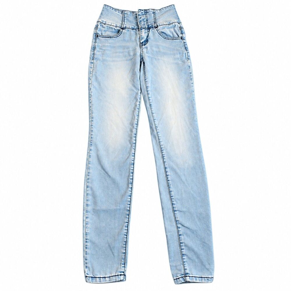 Rampage Super Skinny High Rise Light Wash Stretch Jeans Approx Size 1
